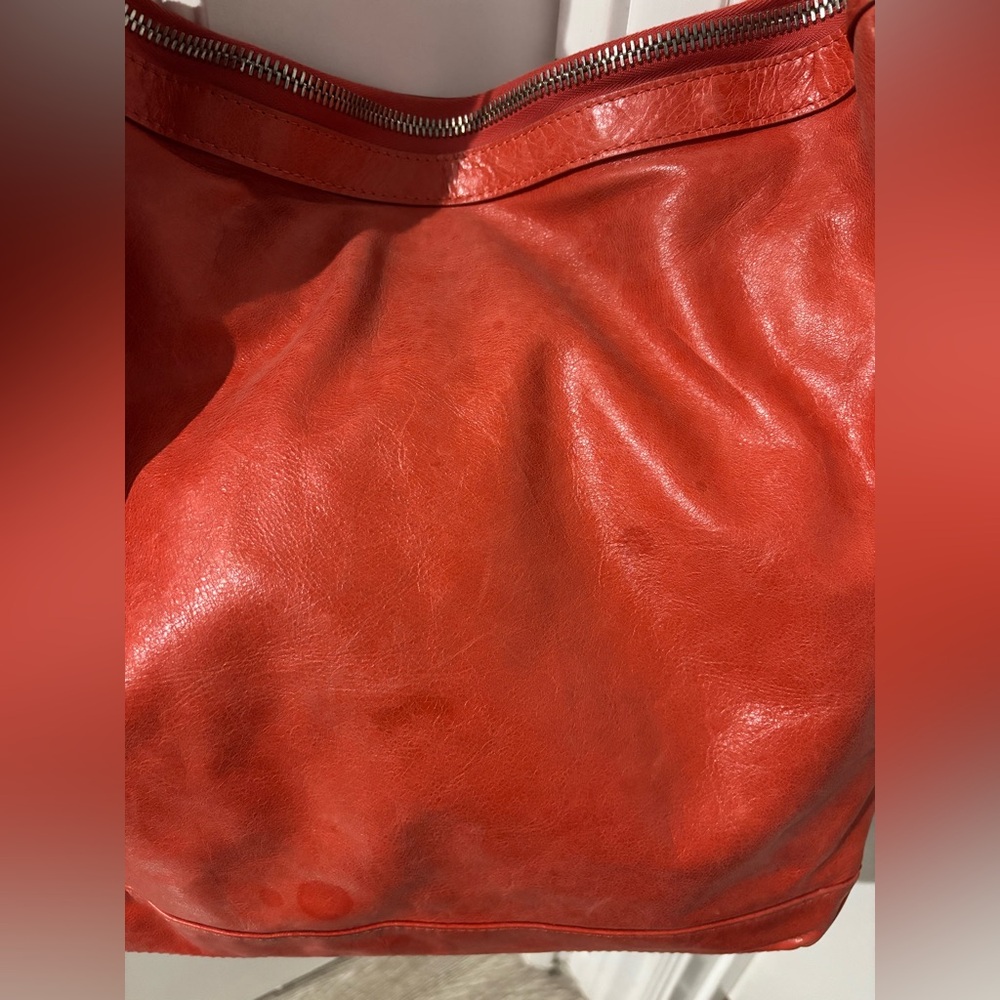Authentic BALENCIAGA Giant Day Bag with mirror Red/Orange - Picture 12 of 16